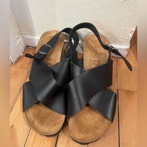 Yokono - Open-Toe Wedge Sandals, Real Leather (Women’s)